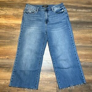 Judy Blue size 15/32 cropped wide leg jeans